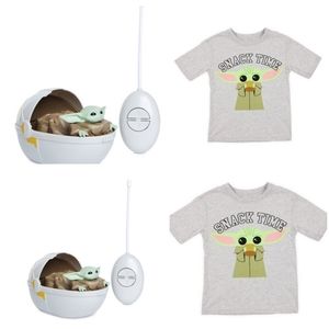 STAR WARS Baby Yoda The Child GROGU PRAM Hover Pod Remote Controlled . And shirt